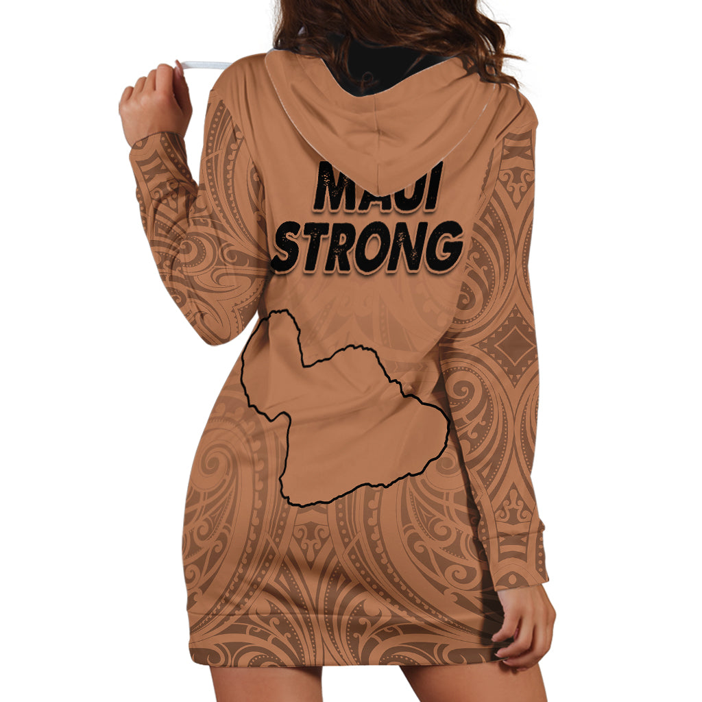 Hawaii Strong Maui Wildfire Hoodie Dress No1 - Wonder Print Shop