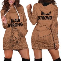 Hawaii Strong Maui Wildfire Hoodie Dress No1 - Wonder Print Shop