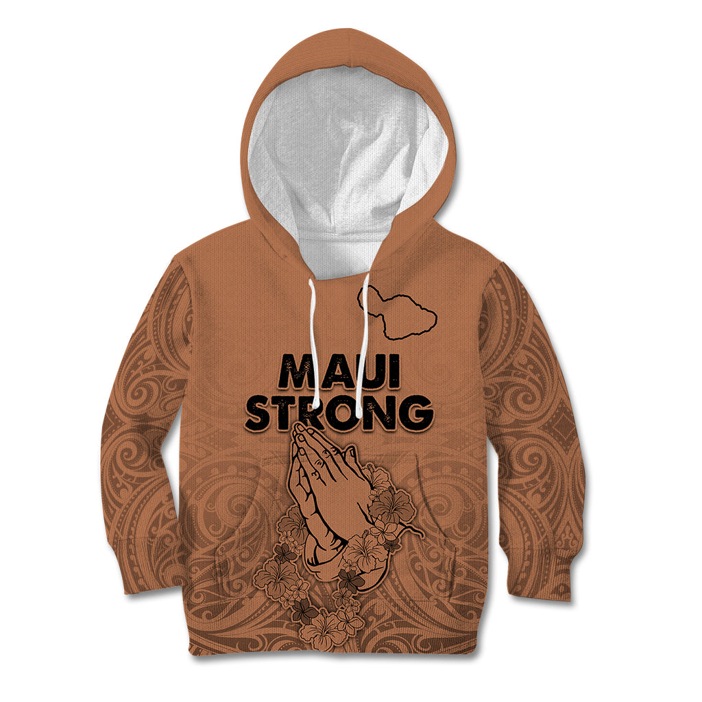 Hawaii Strong Maui Wildfire Kid Hoodie No1 - Wonder Print Shop
