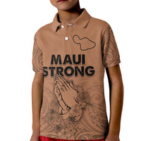 Hawaii Strong Maui Wildfire Kid Polo Shirt No1 - Wonder Print Shop