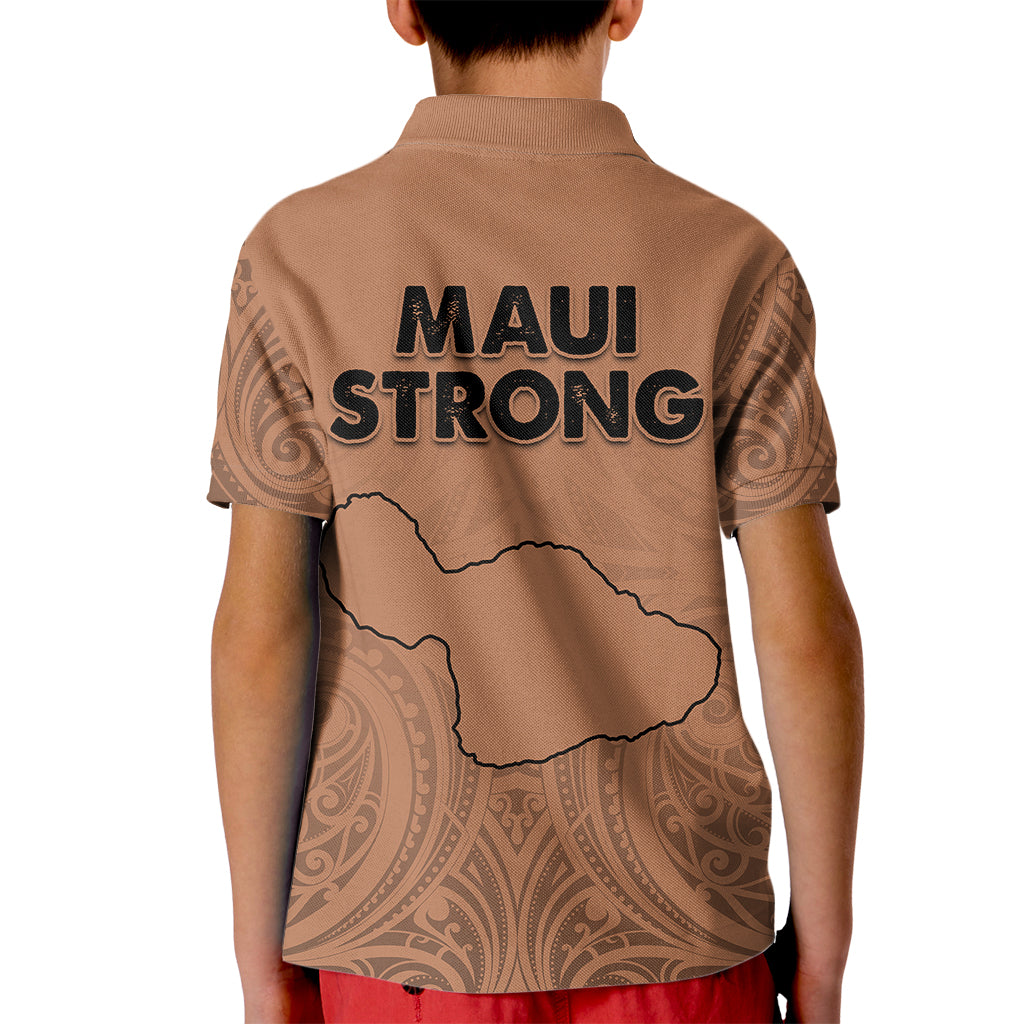 Hawaii Strong Maui Wildfire Kid Polo Shirt No1 - Wonder Print Shop