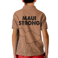 Hawaii Strong Maui Wildfire Kid Polo Shirt No1 - Wonder Print Shop