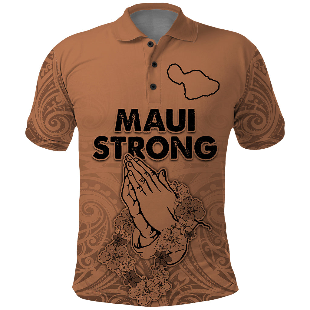 Hawaii Strong Maui Wildfire Polo Shirt No1 - Wonder Print Shop
