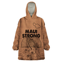 Hawaii Strong Maui Wildfire Wearable Blanket Hoodie No1 - Wonder Print Shop