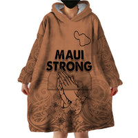 Hawaii Strong Maui Wildfire Wearable Blanket Hoodie No1 - Wonder Print Shop