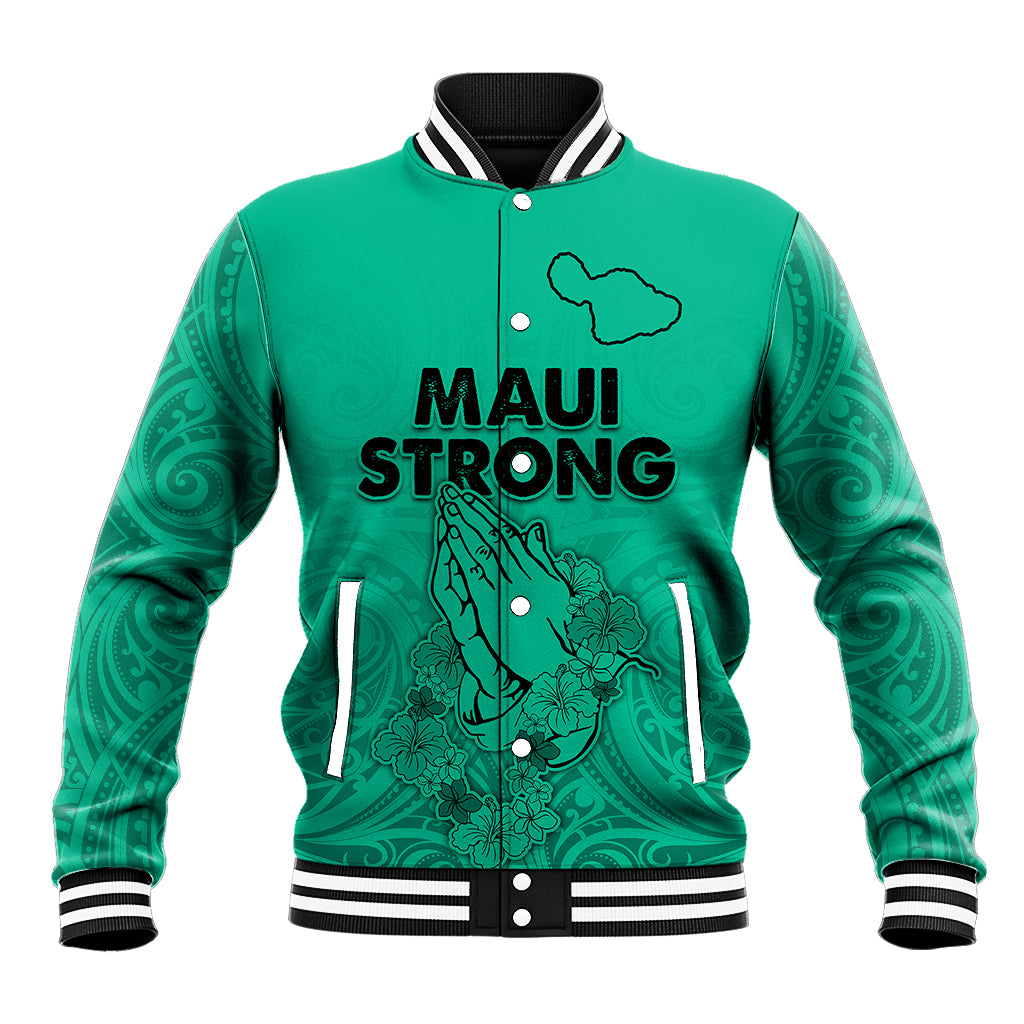 Hawaii Strong Maui Wildfire Baseball Jacket No2 LT9 - Wonder Print Shop