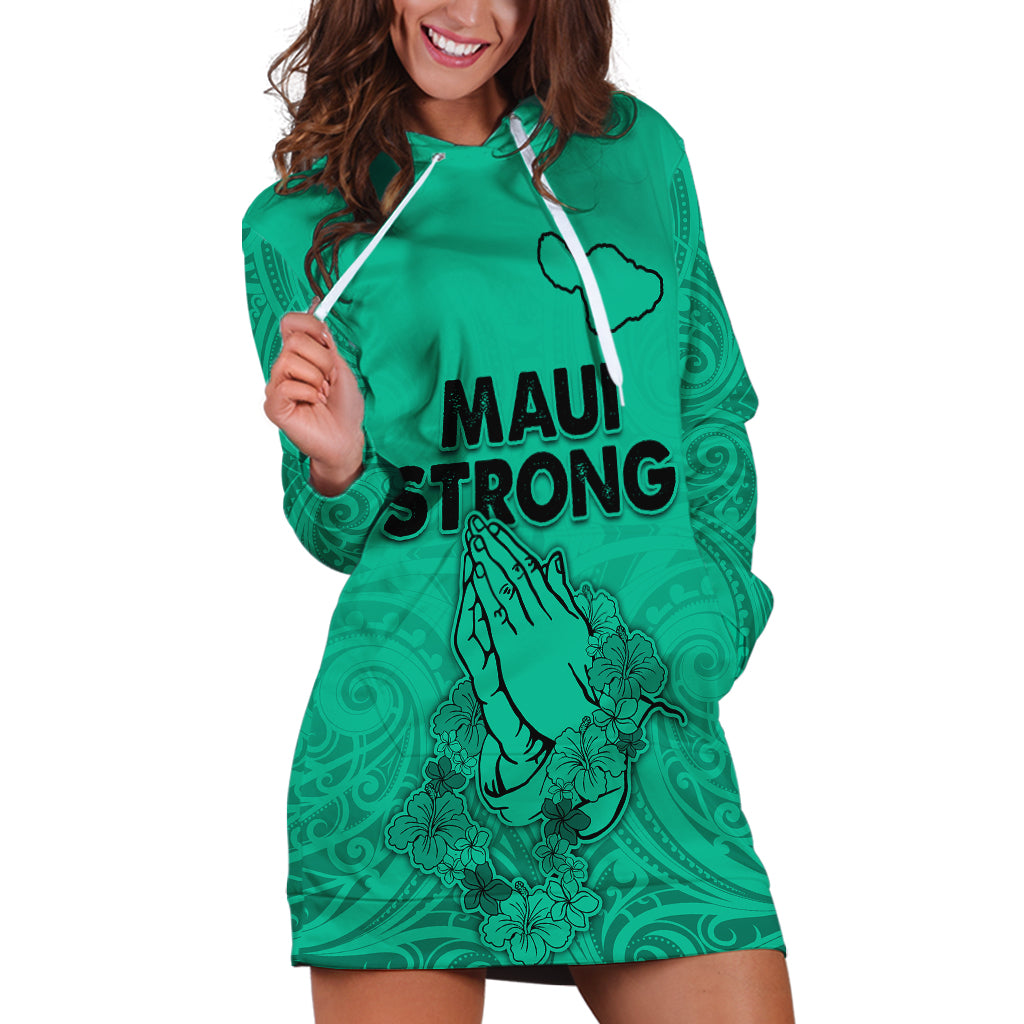 Hawaii Strong Maui Wildfire Hoodie Dress No2 - Wonder Print Shop