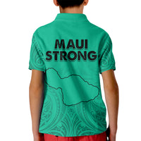 Hawaii Strong Maui Wildfire Kid Polo Shirt No2 - Wonder Print Shop