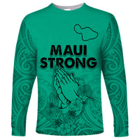 Hawaii Strong Maui Wildfire Long Sleeve Shirt No2 - Wonder Print Shop
