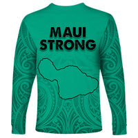 Hawaii Strong Maui Wildfire Long Sleeve Shirt No2 - Wonder Print Shop