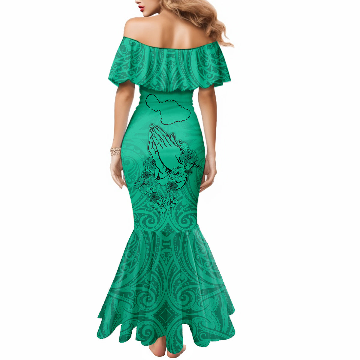 Hawaii Strong Maui Wildfire Mermaid Dress No2 - Wonder Print Shop