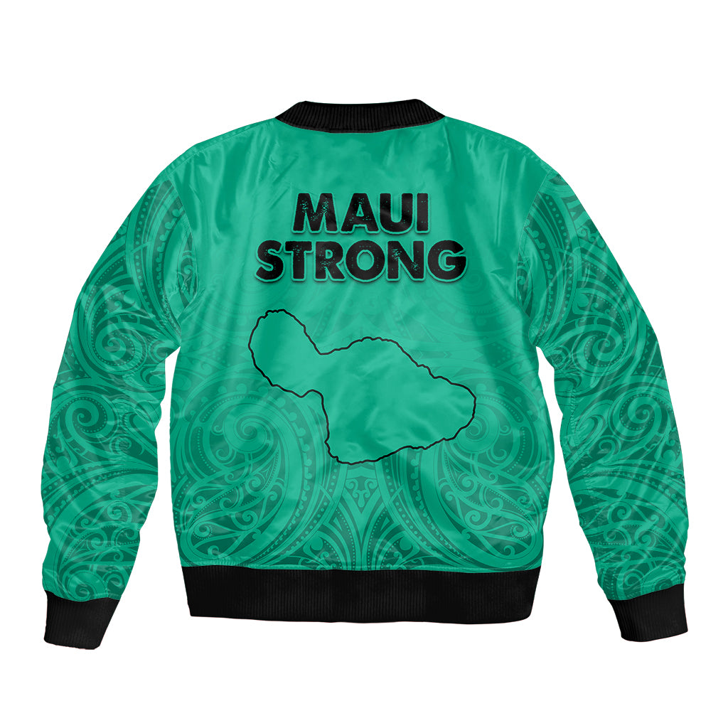 Hawaii Strong Maui Wildfire Sleeve Zip Bomber Jacket No2 - Wonder Print Shop