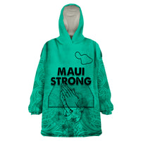 Hawaii Strong Maui Wildfire Wearable Blanket Hoodie No2 - Wonder Print Shop