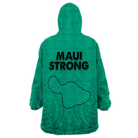 Hawaii Strong Maui Wildfire Wearable Blanket Hoodie No2 - Wonder Print Shop