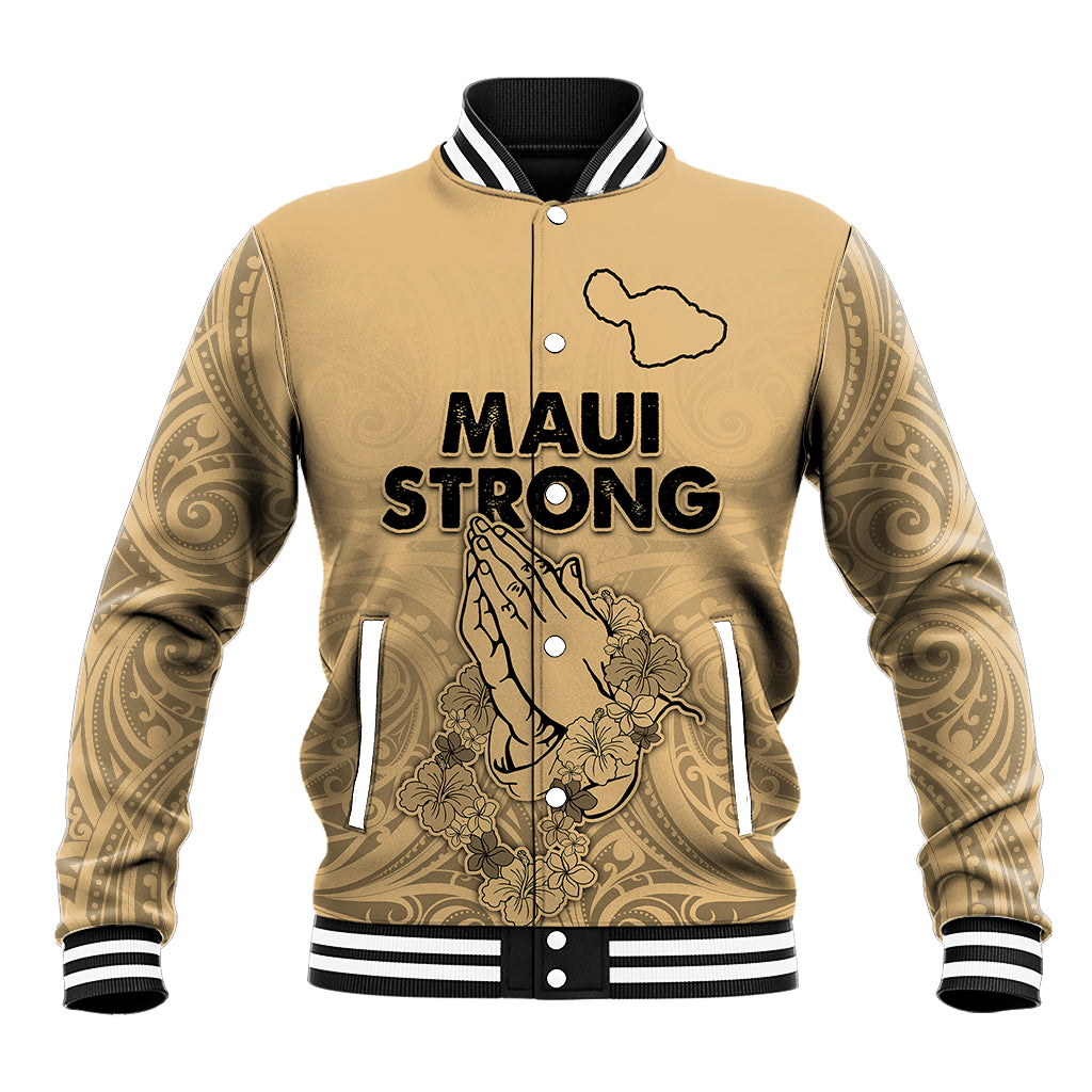 Hawaii Strong Maui Wildfire Baseball Jacket No3 LT9 - Wonder Print Shop