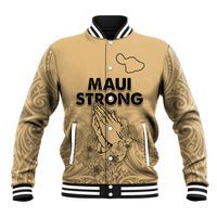 Hawaii Strong Maui Wildfire Baseball Jacket No3 LT9 - Wonder Print Shop