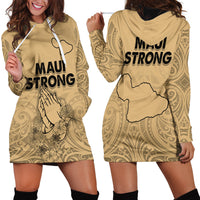 Hawaii Strong Maui Wildfire Hoodie Dress No3 - Wonder Print Shop