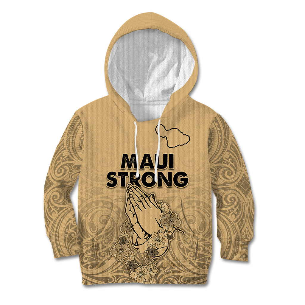 Hawaii Strong Maui Wildfire Kid Hoodie No3 - Wonder Print Shop