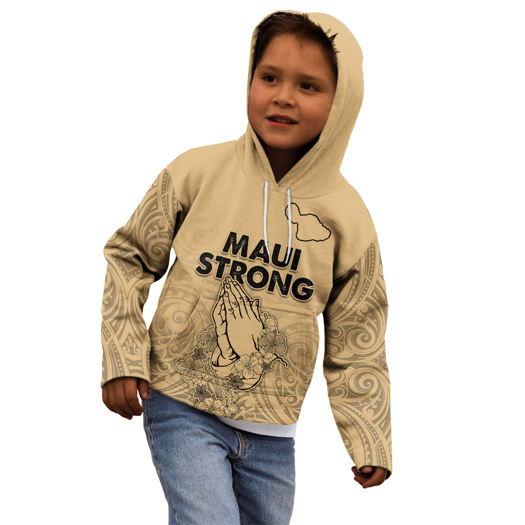 Hawaii Strong Maui Wildfire Kid Hoodie No3 - Wonder Print Shop
