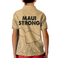 Hawaii Strong Maui Wildfire Kid Polo Shirt No3 - Wonder Print Shop