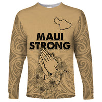 Hawaii Strong Maui Wildfire Long Sleeve Shirt No3 - Wonder Print Shop