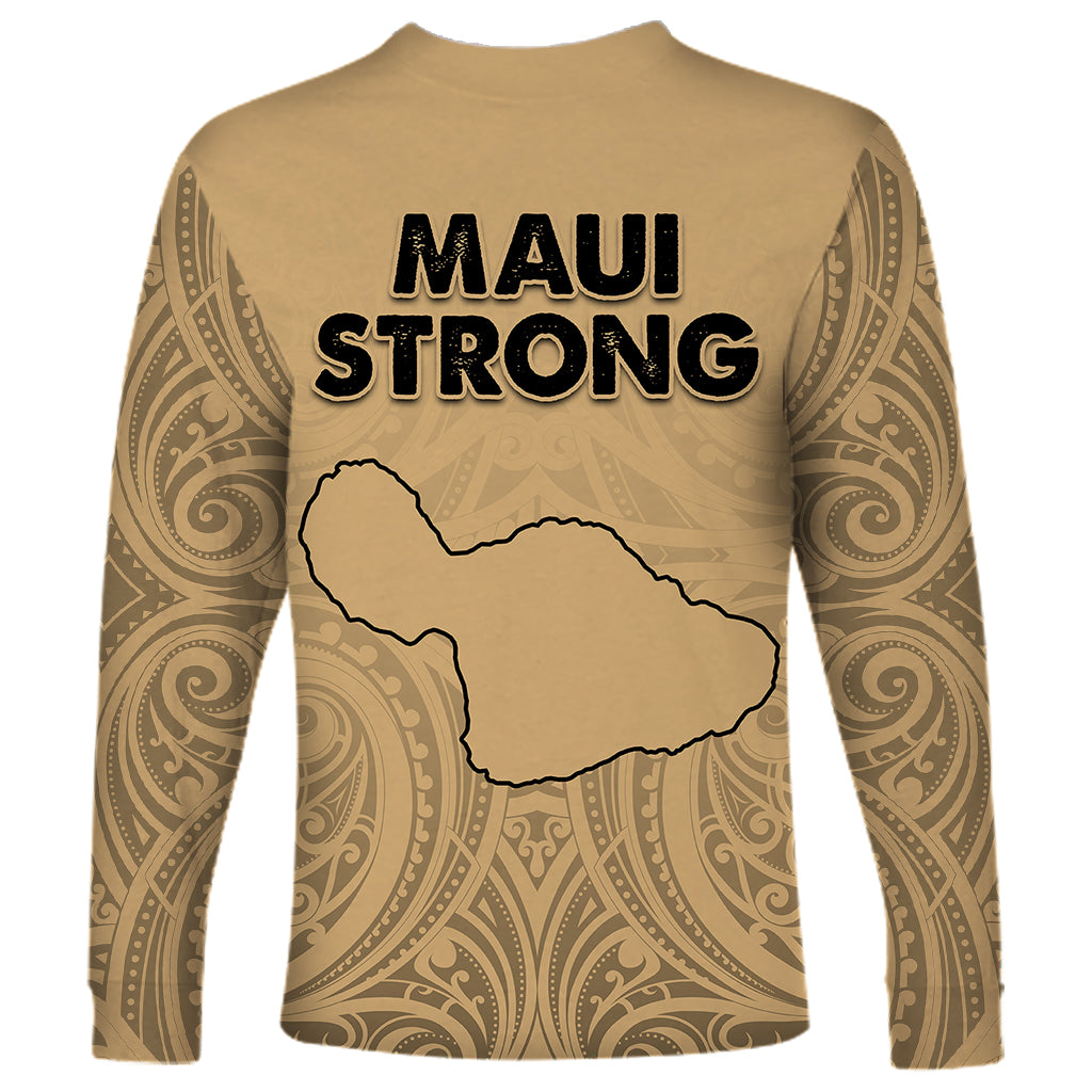 Hawaii Strong Maui Wildfire Long Sleeve Shirt No3 - Wonder Print Shop