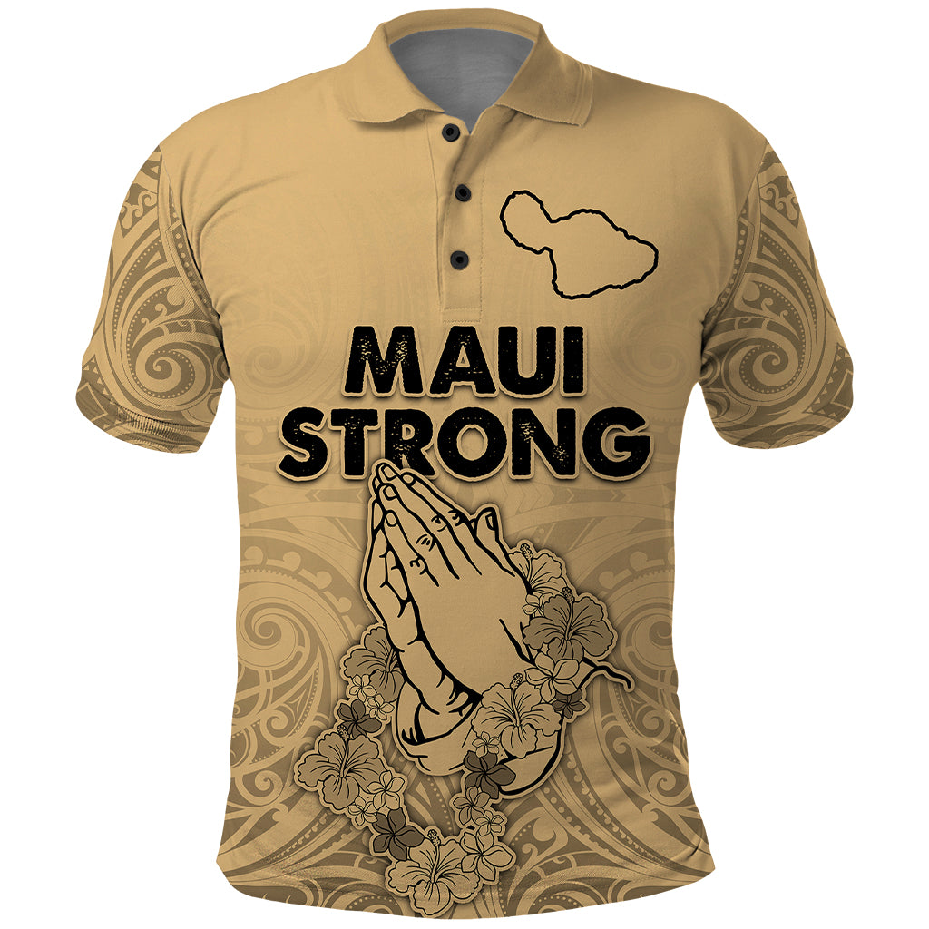 Hawaii Strong Maui Wildfire Polo Shirt No3 - Wonder Print Shop