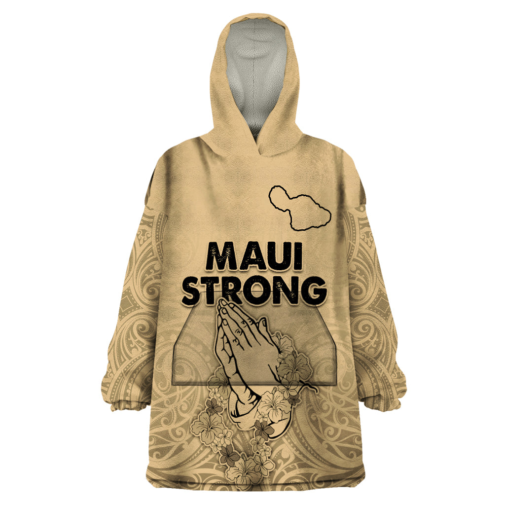 Hawaii Strong Maui Wildfire Wearable Blanket Hoodie No3 - Wonder Print Shop