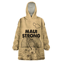 Hawaii Strong Maui Wildfire Wearable Blanket Hoodie No3 - Wonder Print Shop