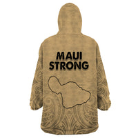 Hawaii Strong Maui Wildfire Wearable Blanket Hoodie No3 - Wonder Print Shop