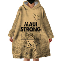 Hawaii Strong Maui Wildfire Wearable Blanket Hoodie No3 - Wonder Print Shop