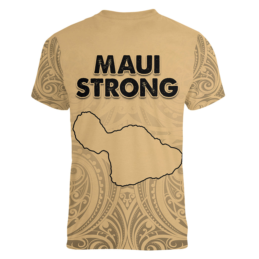 Hawaii Strong Maui Wildfire Women V Neck T Shirt No3 - Wonder Print Shop