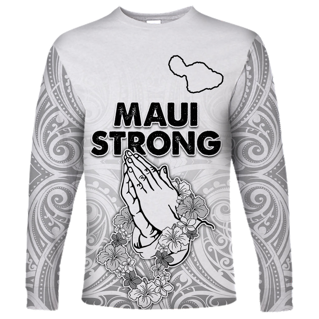 Hawaii Strong Maui Wildfire Long Sleeve Shirt No4 - Wonder Print Shop