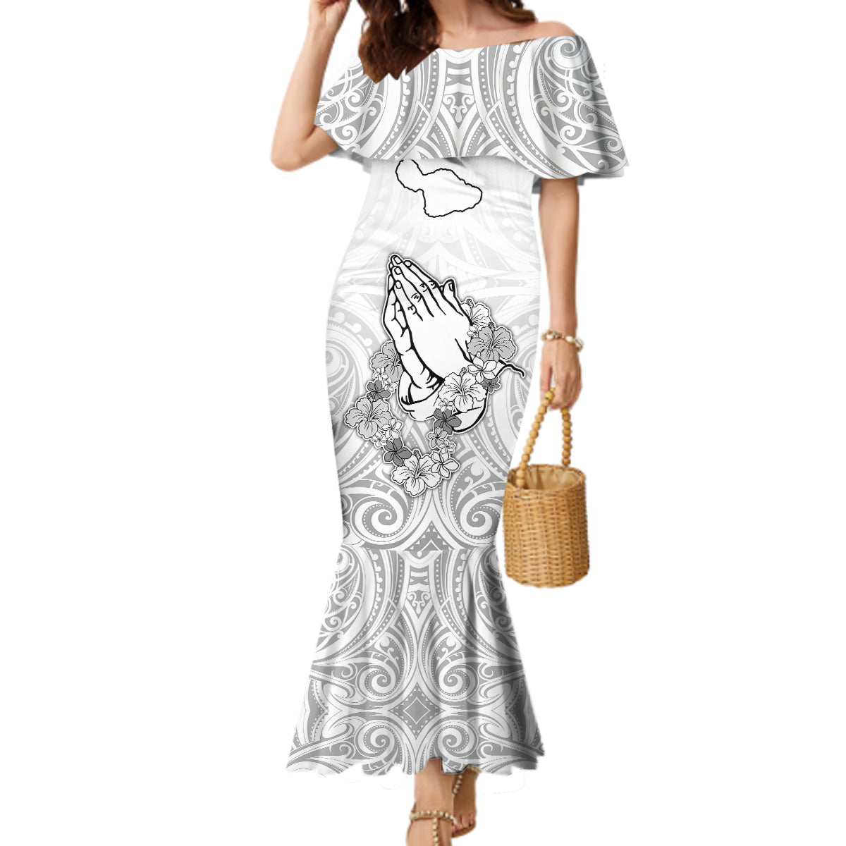 Hawaii Strong Maui Wildfire Mermaid Dress No4 - Wonder Print Shop