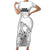 Hawaii Strong Maui Wildfire Short Sleeve Bodycon Dress No4 - Wonder Print Shop