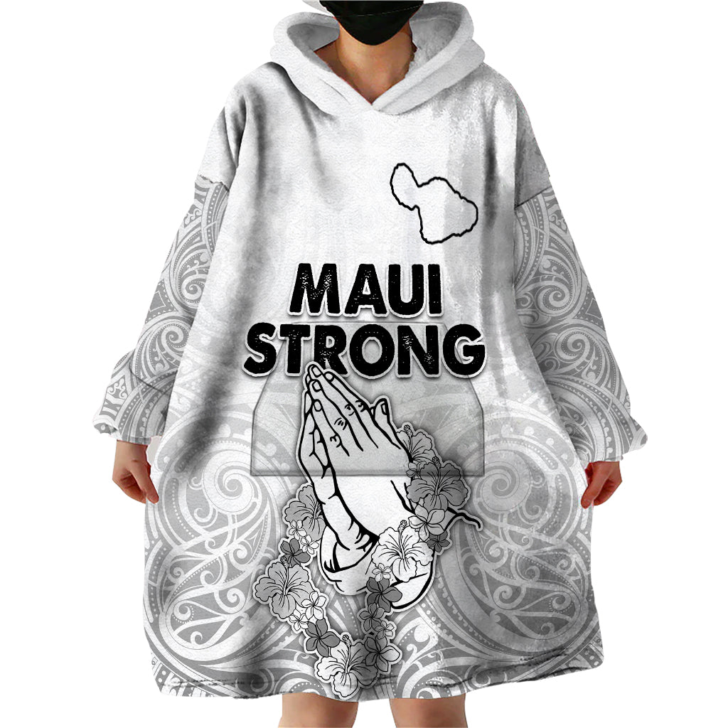 Hawaii Strong Maui Wildfire Wearable Blanket Hoodie No4 - Wonder Print Shop