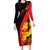 Personalized China Summer Sport Family Matching Long Sleeve Bodycon Dress and Hawaiian Shirt Dragon With Eiffel Tower Go Paris 2024 LT9 - Wonder Print Shop