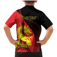 Personalized China Summer Sport Family Matching Mermaid Dress and Hawaiian Shirt Dragon With Eiffel Tower Go Paris 2024 LT9 - Wonder Print Shop