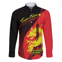 Personalized China Summer Sport Family Matching Mermaid Dress and Hawaiian Shirt Dragon With Eiffel Tower Go Paris 2024 LT9 - Wonder Print Shop