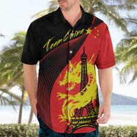 Personalized China Summer Sport Hawaiian Shirt Dragon With Eiffel Tower Go Paris 2024 - Wonder Print Shop