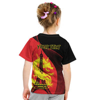 Personalized China Summer Sport Kid T Shirt Dragon With Eiffel Tower Go Paris 2024 - Wonder Print Shop