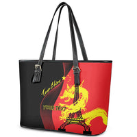 Personalized China Summer Sport Leather Tote Bag Dragon With Eiffel Tower Go Paris 2024 - Wonder Print Shop