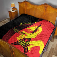 Personalized China Summer Sport Quilt Dragon With Eiffel Tower Go Paris 2024 - Wonder Print Shop