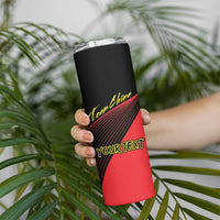 Personalized China Summer Sport Skinny Tumbler Dragon With Eiffel Tower Go Paris 2024 - Wonder Print Shop