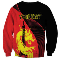 Personalized China Summer Sport Sweatshirt Dragon With Eiffel Tower Go Paris 2024 - Wonder Print Shop
