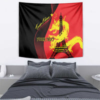 Personalized China Summer Sport Tapestry Dragon With Eiffel Tower Go Paris 2024 - Wonder Print Shop