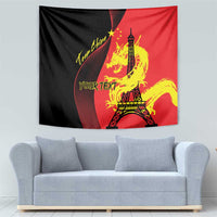 Personalized China Summer Sport Tapestry Dragon With Eiffel Tower Go Paris 2024 - Wonder Print Shop