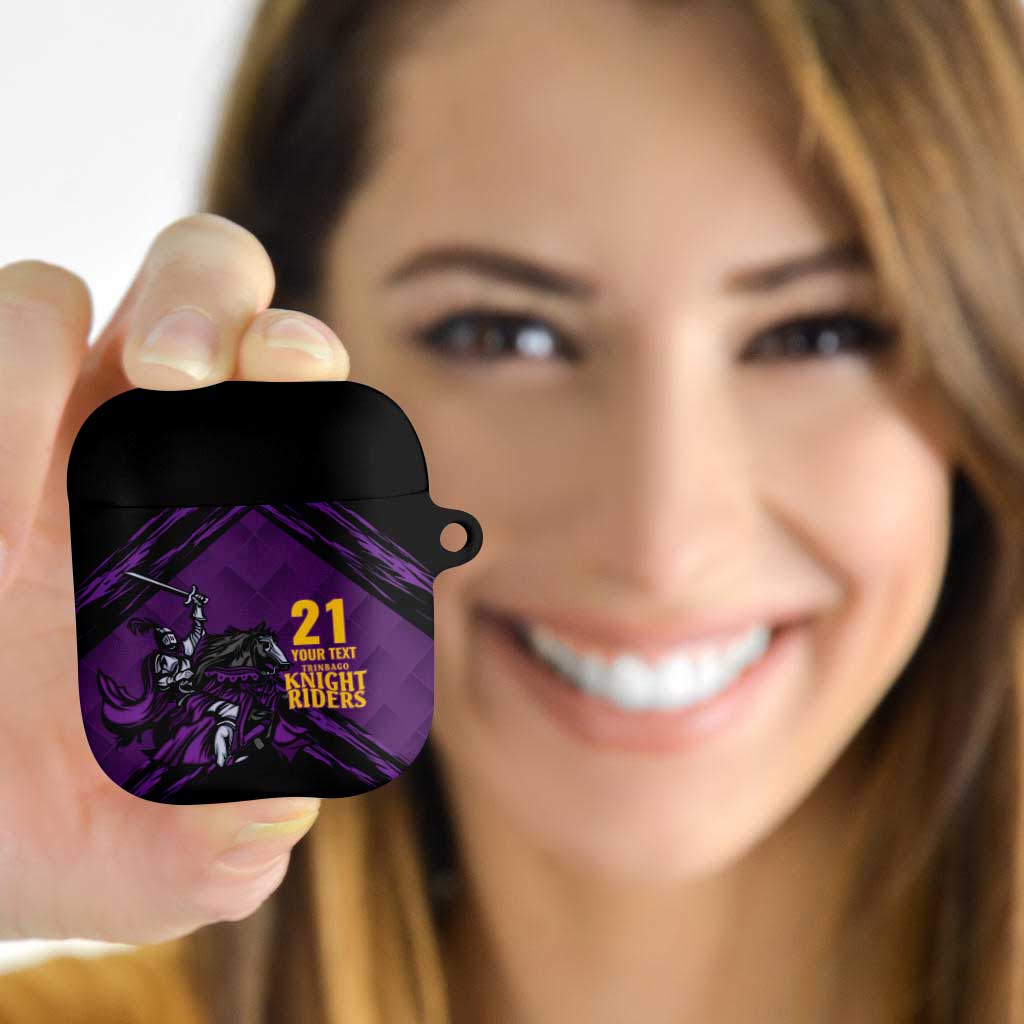 Custom Caribbean Cricket Trinidad and Tobago Cricket AirPods Case TKR Champions 2025 Purple Edition - Wonder Print Shop
