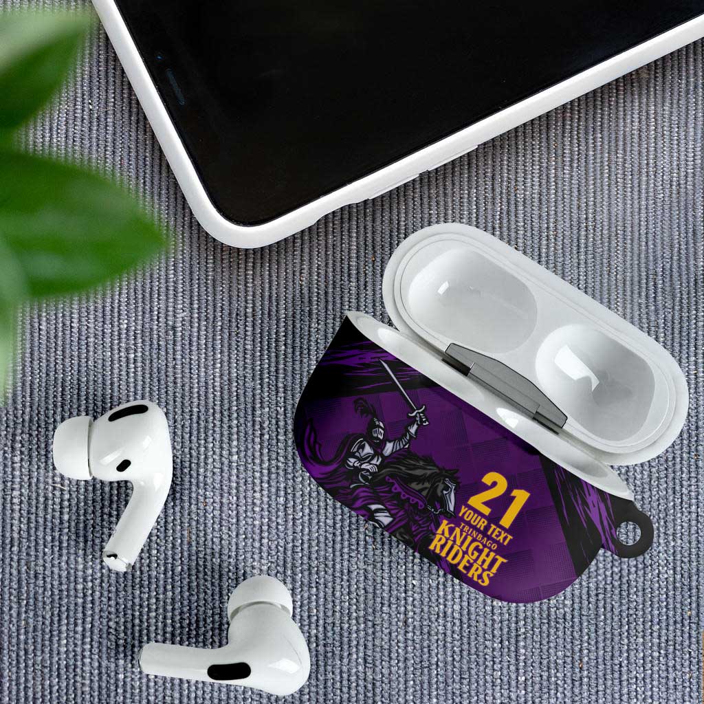 Custom Caribbean Cricket Trinidad and Tobago Cricket AirPods Case TKR Champions 2025 Purple Edition - Wonder Print Shop