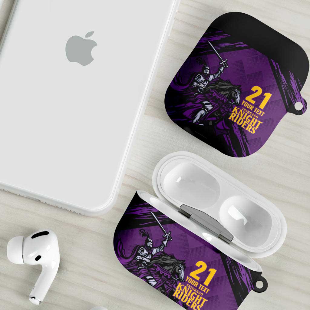 Custom Caribbean Cricket Trinidad and Tobago Cricket AirPods Case TKR Champions 2025 Purple Edition - Wonder Print Shop